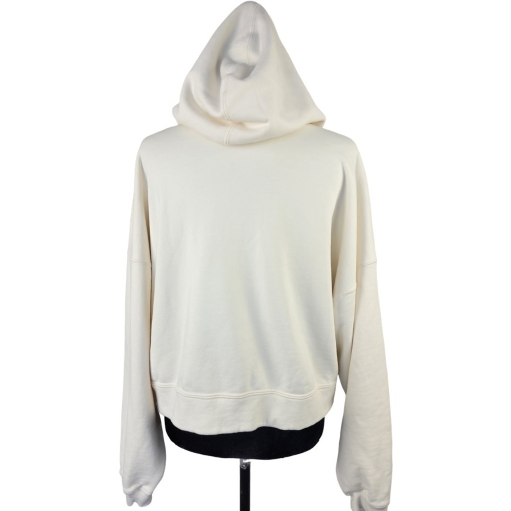✅ Adidas Woman’s Ivory Embroidered Logo French Terry Hoodie XL - Picture 12 of 12